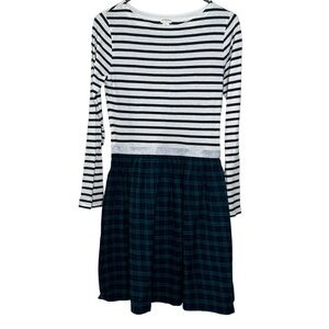 Crewcuts Striped and Plaid Kids Dress long sleeves 16